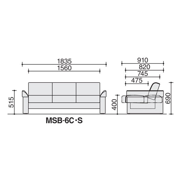 MSB-6S-VZE51【送料無料】 | コクヨ ソファーベッド通販 - Kagg.jp