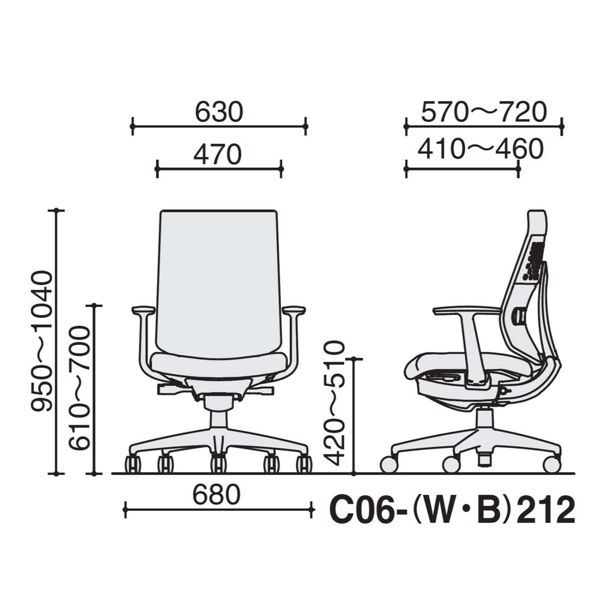 C06-B212CU-BKG4B61【送料無料】 | コクヨ Wizard4通販 - Kagg.jp