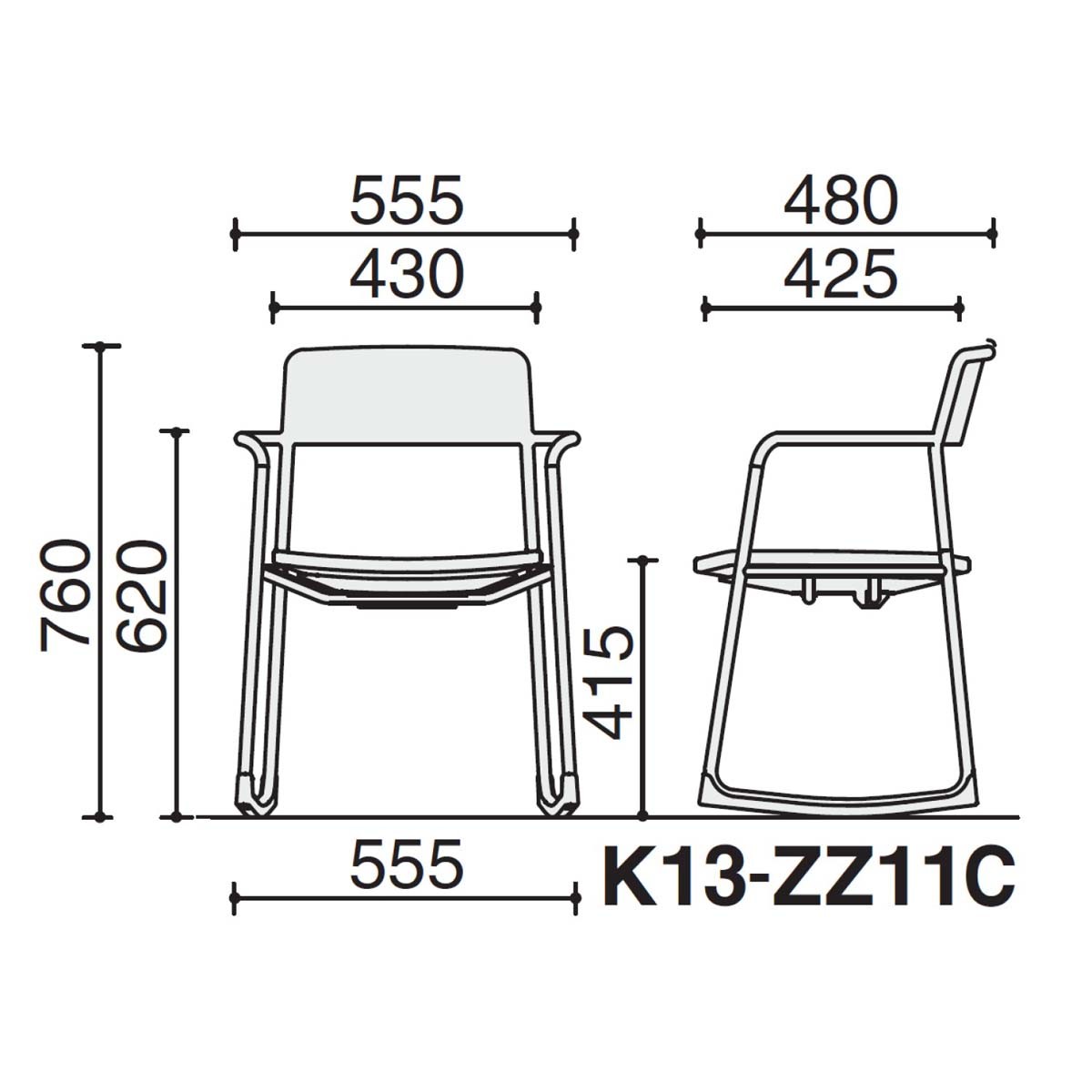 K13-ZZ11C-BKKAM61【送料無料】 | コクヨ cuna通販 - Kagg.jp