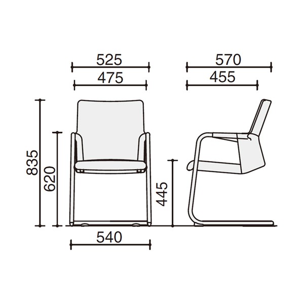 コクヨ ミーティングチェア AGATA V アガタブイ CK-96F6JS-N アッシュグレー コクヨ ミーティングチェア AGATA V アガタブイ CK-96F6L ダークブラウン