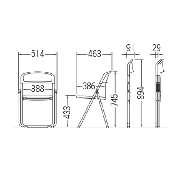 SCF64-MX 10780【送料無料】 | 生興 折りたたみイス通販 - Kagg.jp