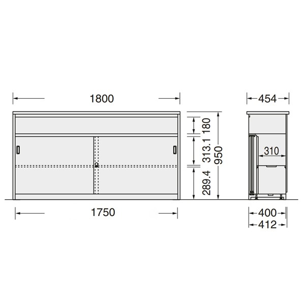 IMH-18A-WW 572-20【送料無料】 | ライオン ビジネスカウンター IM通販