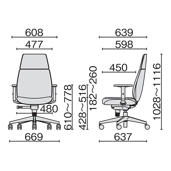 プラス U CHAIR（ユーチェア） KD-UC67SEL KD-UC67SEL-N 788-106送料無料 | プラス U CHAIR通販 -