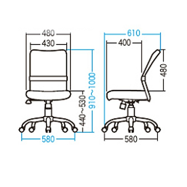 SNC-NET16BK【送料無料】 | サンワサプライ 学校・オフィス向けチェア