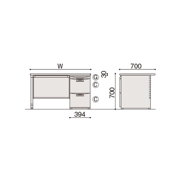 CZN-117CBB-W7W7【送料無料】 | イトーキ CZ通販 - Kagg.jp