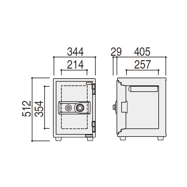 SST-N 5-800-2065【送料無料】 | ウチダ 小型耐火金庫通販 - Kagg.jp
