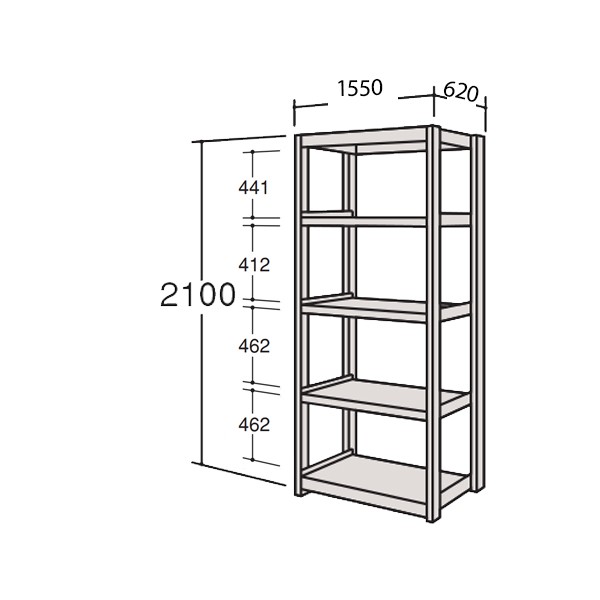 6N75AN-Z269【送料無料】 | オカムラ マルチモジュールシェルフ(6J型中