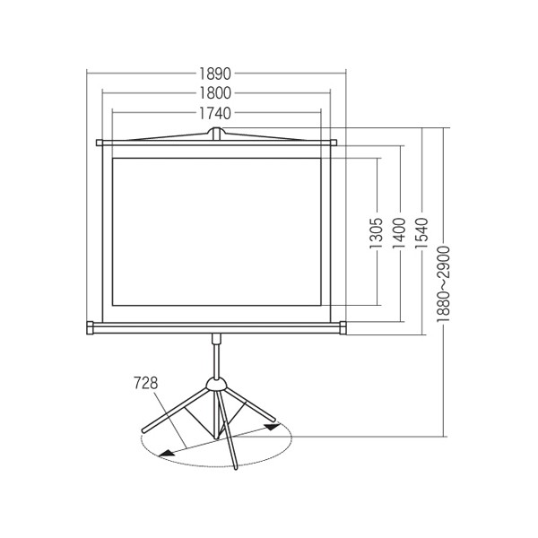 PRS-S85【送料無料】 | サンワサプライ プロジェクタースクリーン通販
