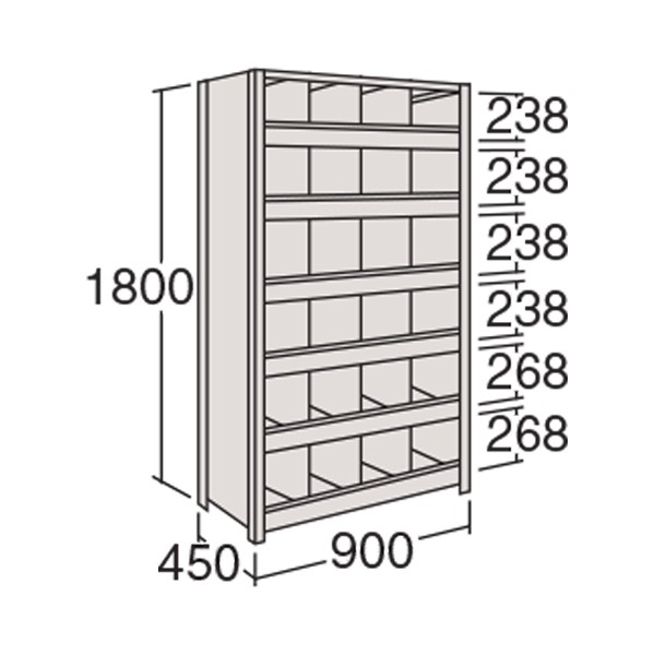 サカエ(sakae) 収納家具 63型軽量棚シリーズ 63X7GB サカエ(sakae) 収納家具 63型軽量棚シリーズ 63X7GB