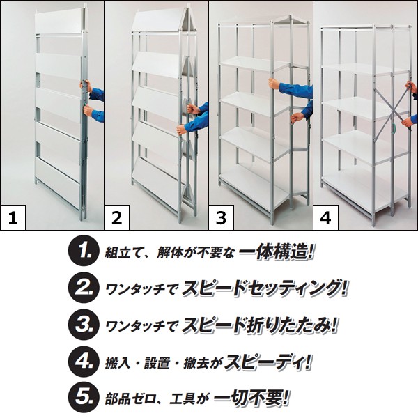 SPL-15 23246【送料無料】 | 生興 折りたたみ式スチールラック通販 