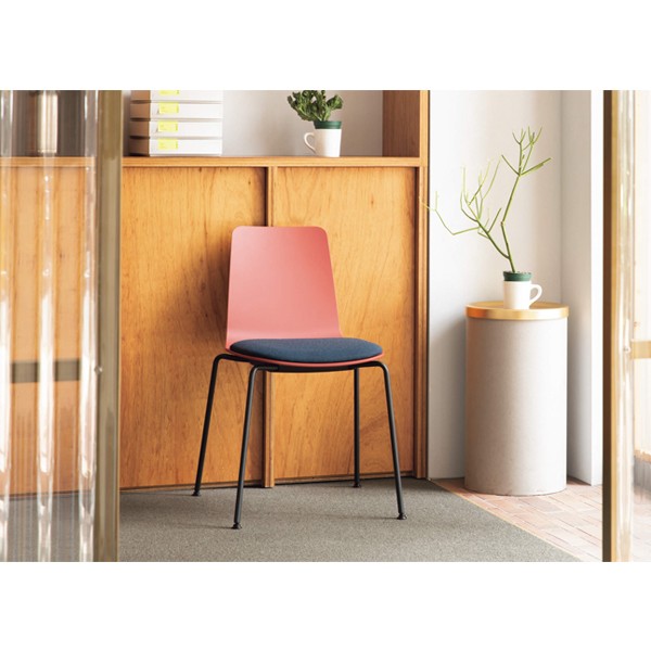 コクヨ チェア Mycket ミケット K03-W21-MY3X3 キャスター脚 塗装脚 合板シート 座パッドなし ホワイト脚 コクヨ チェア 会議イス ミーティングチェア ダイニング