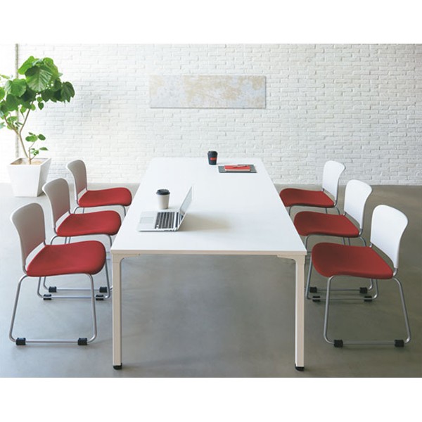 ■プラス 677680)ロンナ 会議テーブル NN-1809TKR WM/M4 [送料別途見積り][法人・事業所限定][外直送][店頭受取不可] NN-1809TKR 677-680送料無料 | プラス ronna通販 -
