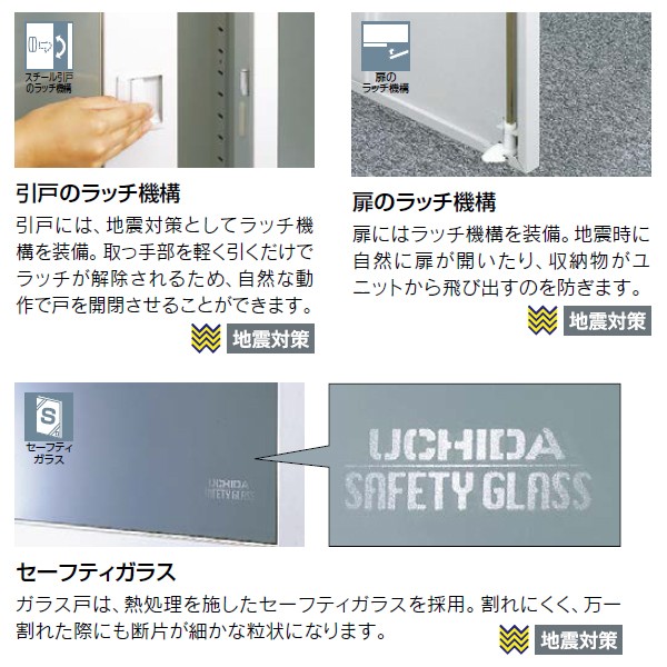 11W型引違い 5-847-3010【送料無料】 | ウチダ A4判書庫通販 - Kagg.jp