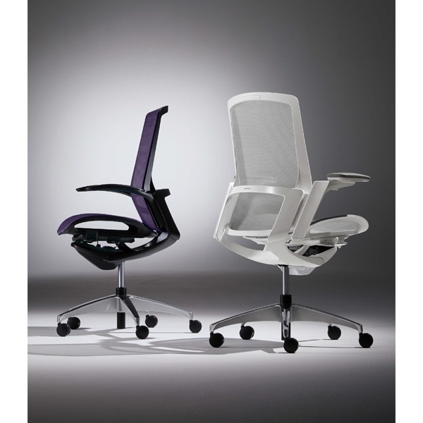 オフィスチェア オカムラ フィノラ Finora ミドル 座クッション アジャストアーム ホワイトパネル ホワイト脚 ホワイトボディ ランバーサポート C783WZ 送料無料 オカムラ フィノラ Finora C784BR オフィスチェア