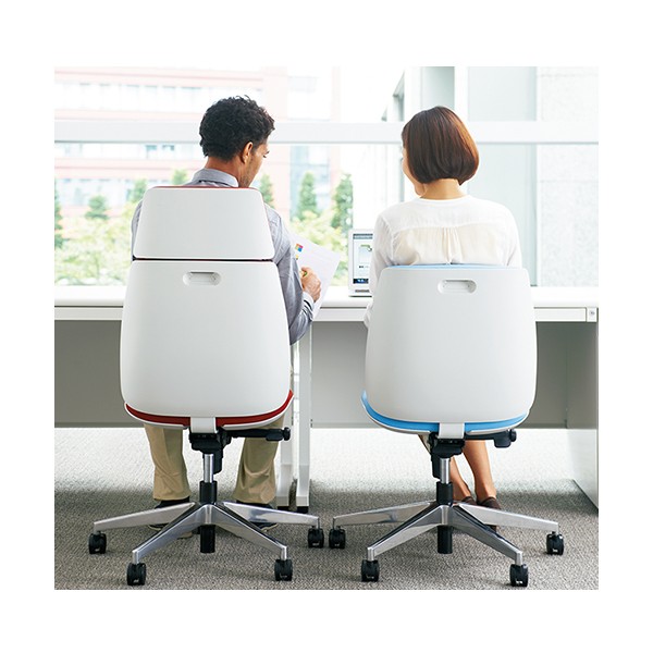 プラス 630925)事務イス Uチェア KD-UC67SEL SB ■▼196-9759 KD-UC67SEL SB 1台 KD-UC67SEL-N 788-106送料無料 | プラス U CHAIR通販 -