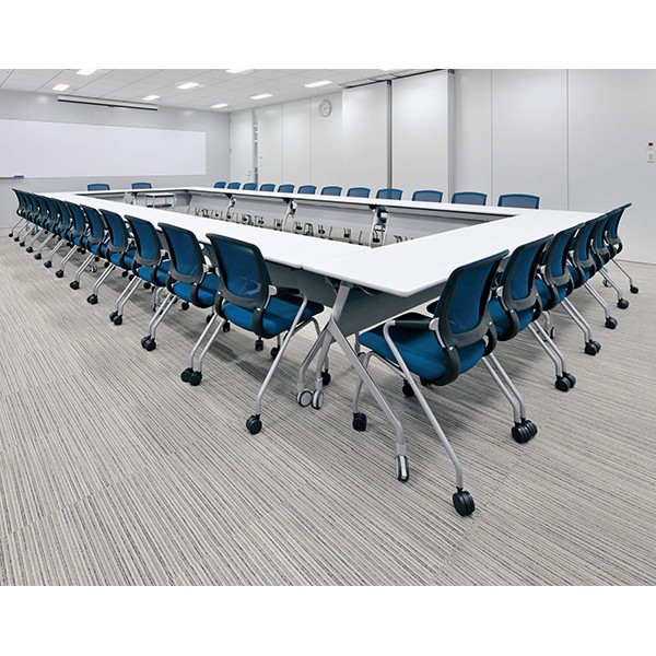 コクヨ品番 CK-M795KZB6 会議イス　サテリテ　メッキ・カンチレバー脚 W545xD585xH865xSH435 ＦＯＳＴＥＲ コクヨ サテリテ ミーティングチェアー グリーン⁄ブラック - 中古