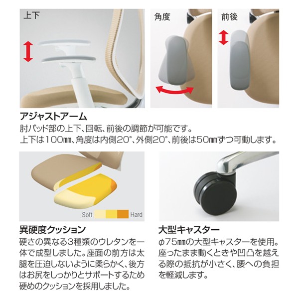 C833BW-FSZ5【送料無料】 | オカムラ Sabrina通販 - Kagg.jp