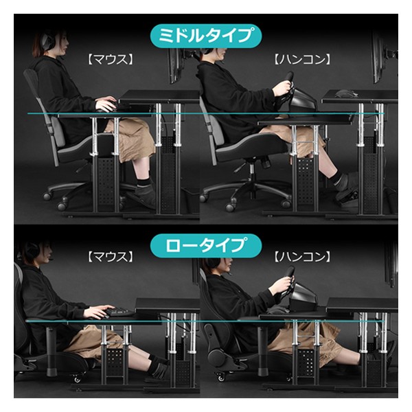 BHD-840M-BK【送料無料】 | バウヒュッテ コックピットデスク2通販