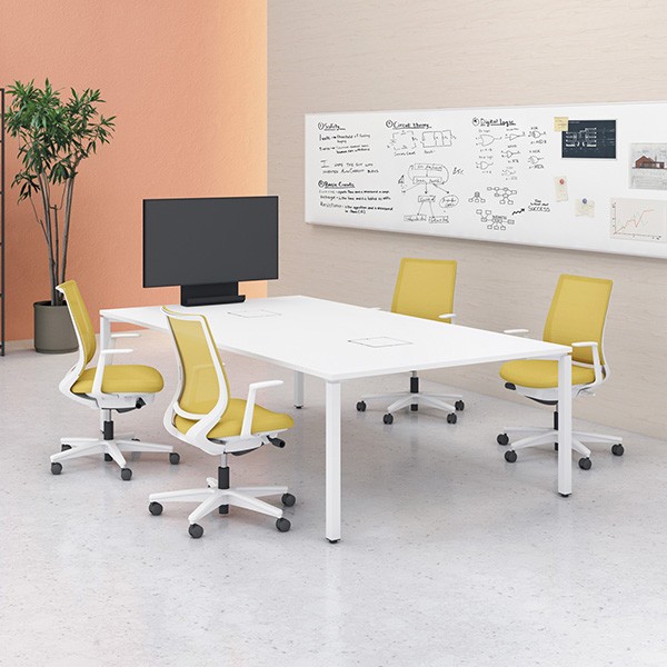 コクヨ ミトラ2 C04-B350CU-BK1S1S1 サークル肘 ランバーサポート無 背・座オリーブイエロー 本体色（黒） 樹脂脚(黒) ファブリックタイプ ウレタン脚 設置込 C04-B350CU-BK1S1S1 オフィスチェアー ミトラ2 アディショナルバック