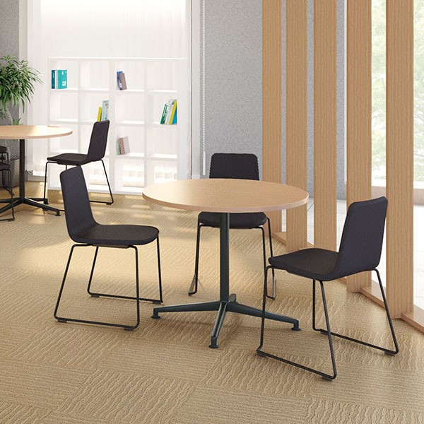 コクヨ品番 MT-JTJ77E6MG5-C 会議テーブル　ＪＵＴＯ　角形天板　単柱塗装脚キャスター W750xD750xH720 ジュート コクヨ(KOKUYO) ジュート(JUTO) ミーティング用テーブル 単柱脚 正方形