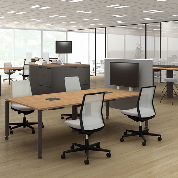 コクヨ品番 SD-WFTBC157SAAM10N テーブル　ワークフィット　角形　配線付き　キャスター脚 W1500xD750xH720