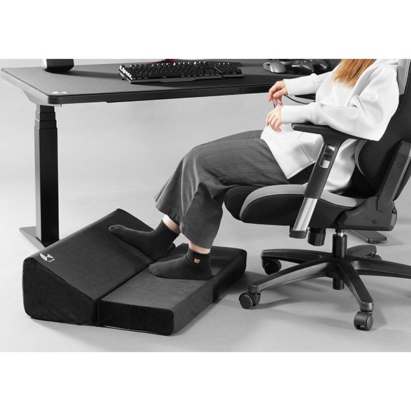 Bauhutte バウヒュッテ フットレストクッションワイド /ブラック Amazon | Bauhutte (バウヒュッテ) フットレストクッション