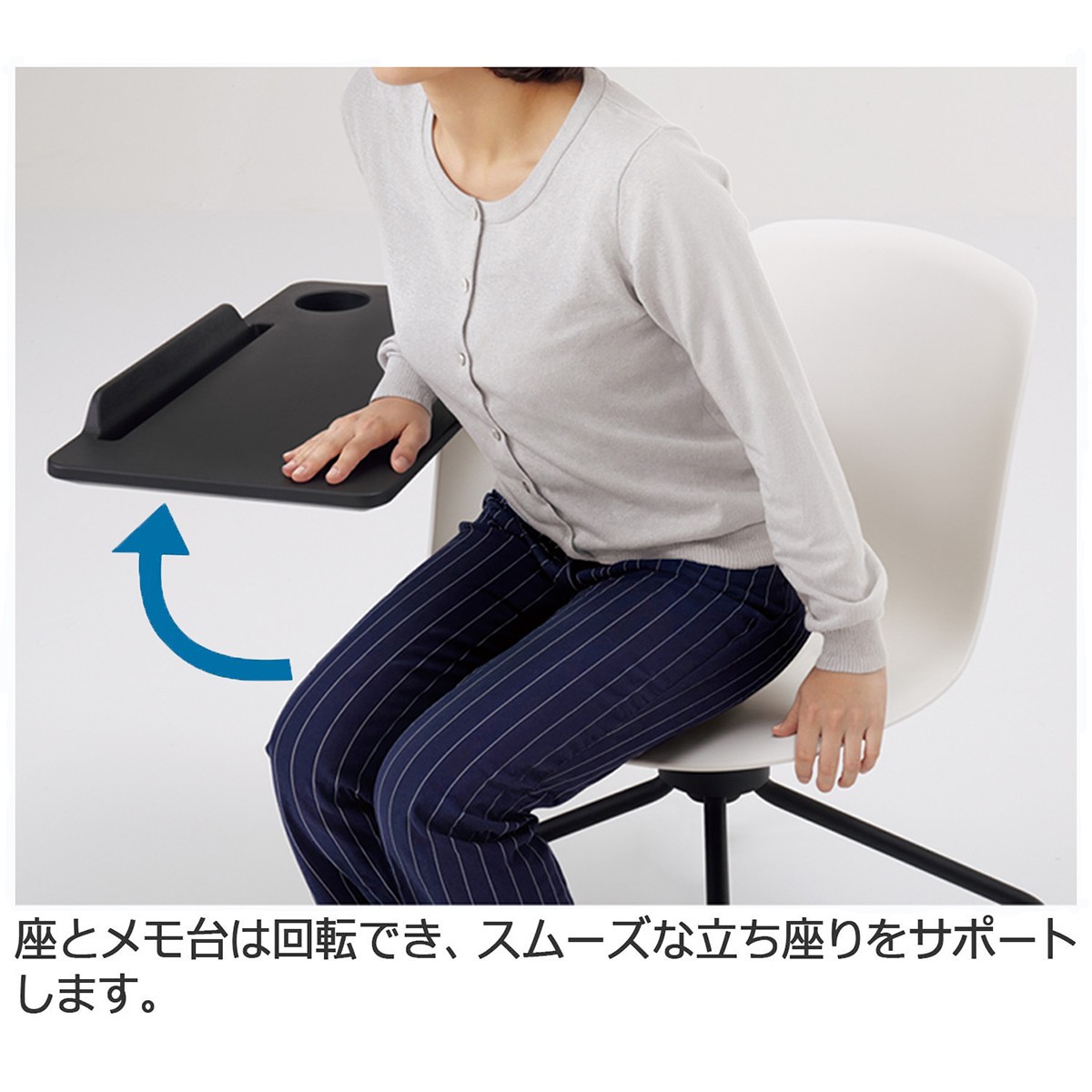 もくもく　黒コンパクト　一台 コンパクト タフスツール ブラック ｜ ミスターマックスオンラインストア