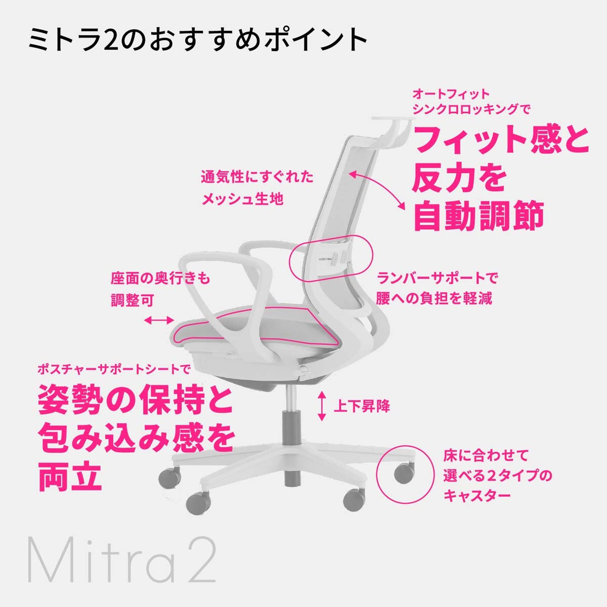 C04-B332CU-BKB6B61【送料無料】 | コクヨ Mitra 2通販 - Kagg.jp