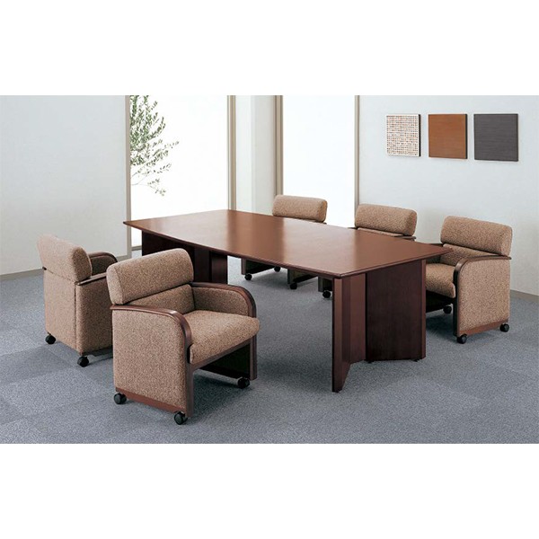 美品】KOKUYO EARA ミーティングチェア 椅子 木肘 オファー キャスター