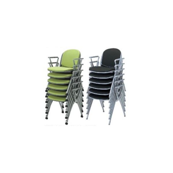 生興 ミーティングチェアー MCA-N50シリーズ キャスター付 肘なし 布張り MCA-N50FC ブルー 生興 会議用チェアー キャスターなし、肘なし MCA-N50 MCA-N50F□