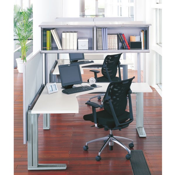 プラス(PLUS) オフィスデスク XF DESK TYPE-L(エクセフ デスクタイプエル)シリーズ XL-1612W-L71 641-692
