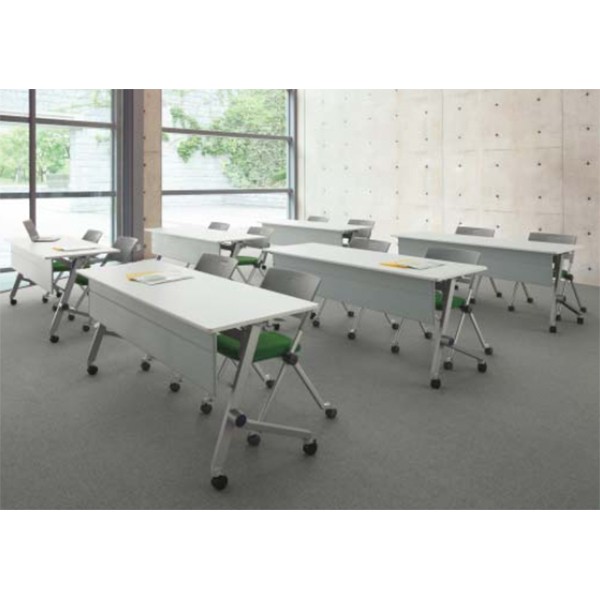 ライオン事務器 品番47581 フラップテーブル　FR-960P　ライトグレー ライオン事務器 デリカフラップテーブル PFタイプ 棚付 幕