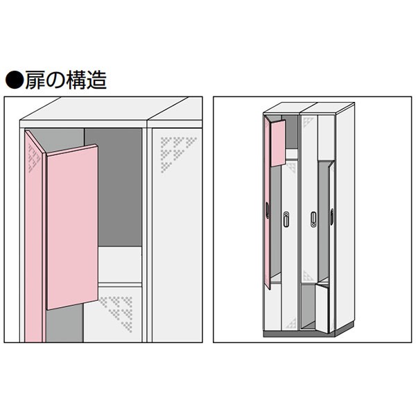 KOKUYO　ロッカー　FLK-630-F11N　6人用　中古 FLK-630F11NN コクヨ ペアフォートロッカー6人用 扉W300