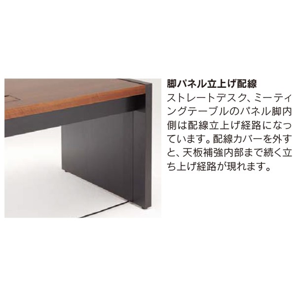 L型デスク 右クレデンザ 鍵付 6-320-8367【送料無料】 | ウチダ ED-MXV