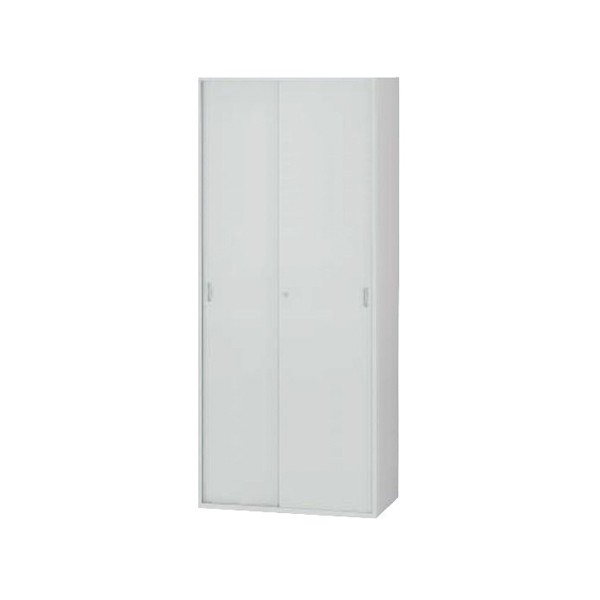 事務・店舗用品 LION 収納キャビネット 2ドア グレー
