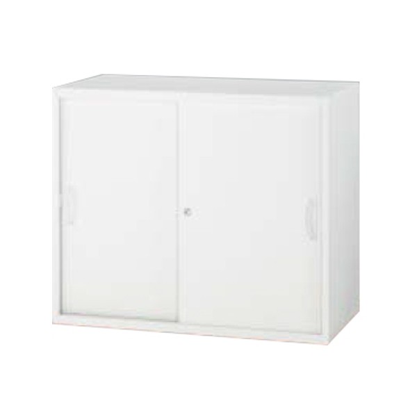 2022年製 未使用品 側面へこみあり 3枚扉書庫 ホワイト ライオン製 