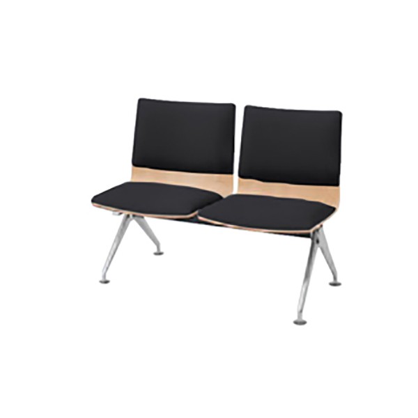 オカムラ LB38背座パッド 2人用イス各席肘付 ローズ 1160幅×590奥行×425座高×765高さ（mm） LB38GB PB23 (メーカー直送) オカムラ LB38の通販法人オフィス家具のオフィネット