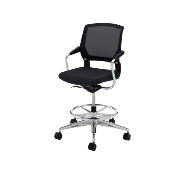 コクヨ 会議用イス サテリテ 4本脚タイプ 肘付きチェアー 背・座カラー KZLC イエローグリーン | コクヨ 会議用イス サテリテ 4本脚タイプ 塗装脚 肘付き