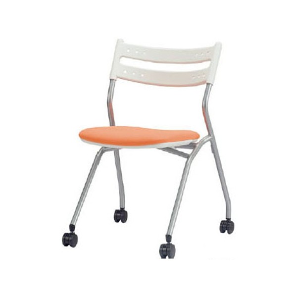 生興 ミーティングチェアー SM02シリーズ スタッキング ステンレス脚 ポリオレフィンクロス張り SM02-CY グレー 生興(セイコー) ミーティングチェア 椅子・チェアの通販 オフィス家具