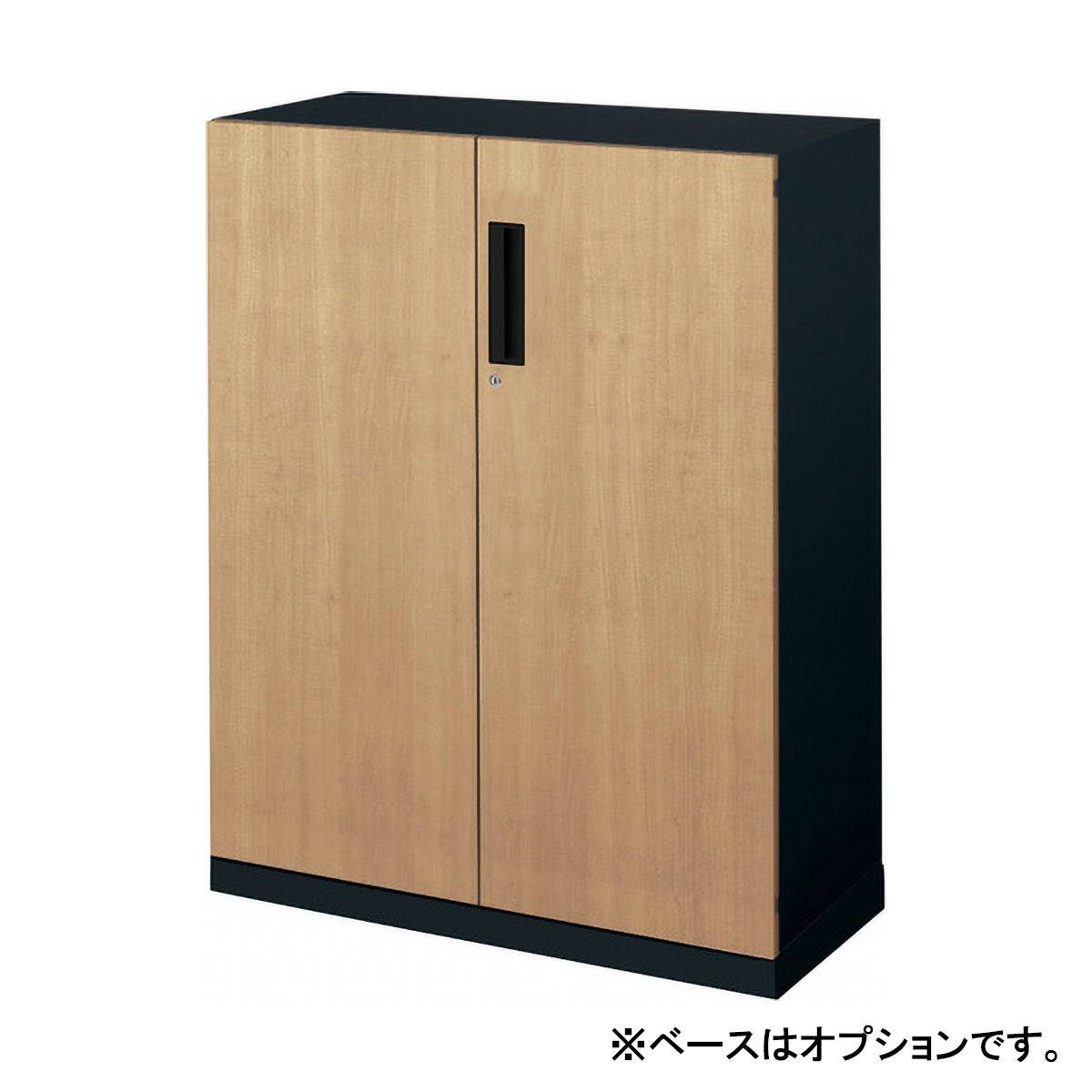 コクヨ品番 BWU-SGD59E6C システム収納　エディア　ガラス両開き扉 W900xD450xH1050 エディア〈ブラックタイプ〉