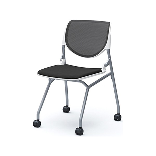 ララ様 一式 81S1CK-FSF1 オカムラ ルナチェア 4本脚 ブラックシェル ブラック