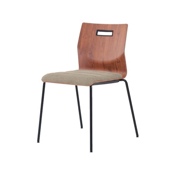 okamura オカムラ ダイニングチェア　2脚セット！ ダイニングチェア 2脚or4脚セット 半完成品 スチール脚 [幅44.5