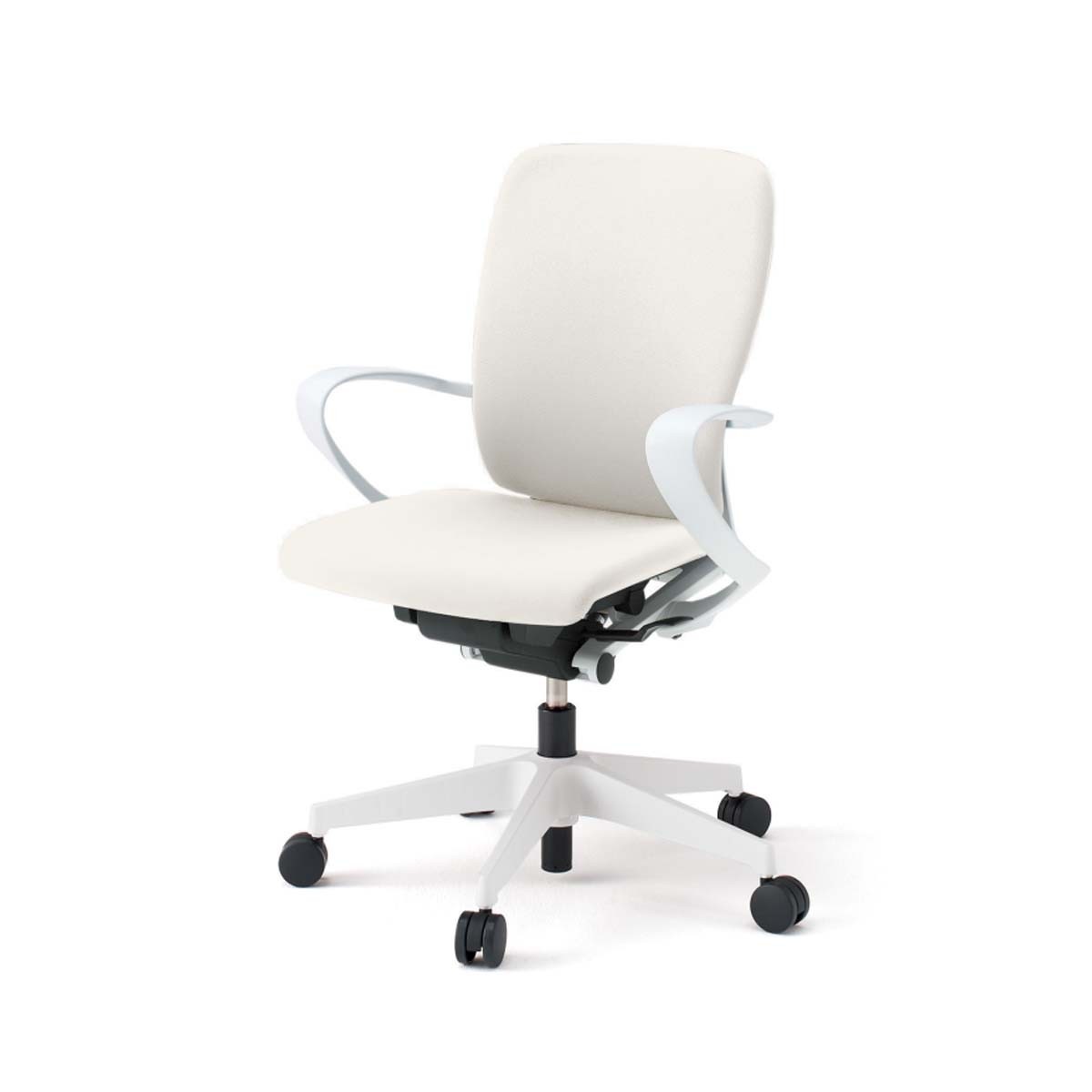 イトーキ フルゴチェア 布地張り ローバック ループ肘付き ブラック×ターコイズブルー KF-446GB-T1S4 1脚（メーカー直送） イトーキ フルゴチェア 布地張り ローバック ループ肘付き ブラック×ネイビーブルー×ブラック KF-446GB-T1T1B2 1脚（直送品）