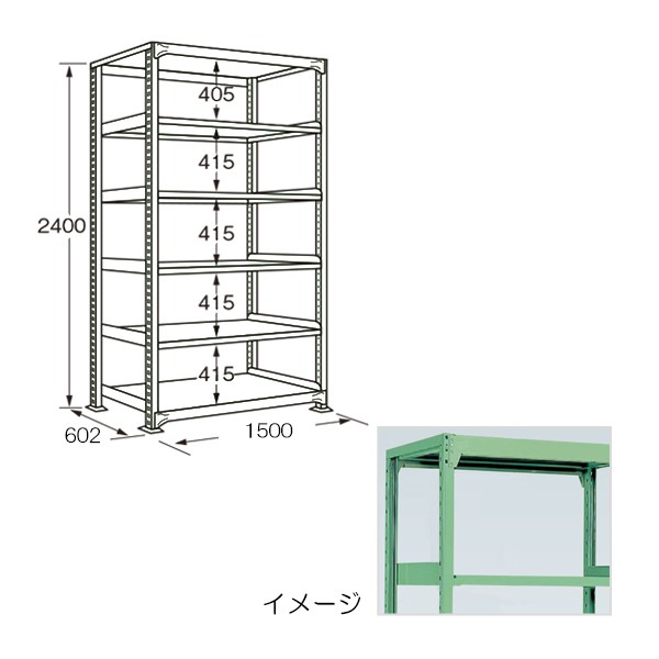 【のひのひ】 ラークラックパネル付（150kg／段・連結・6段タイプ