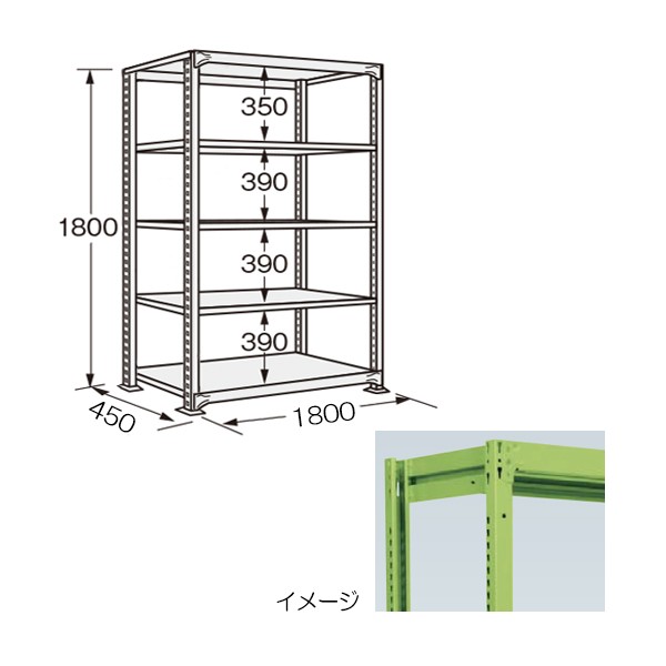 ND-1725【送料無料】 | サカエ 軽中量棚ND型・NDW型通販 - Kagg.jp