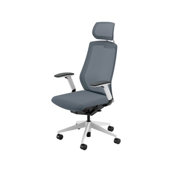 内田洋行 セレッツァチェア SA-740M-BS ブラックフレーム ヘッドレスト付き ブラック脚 スタンダードメッシュ ランバーサポート無し フルアジャスタブル肘EFAB型 内田洋行⁄UCHIDA オフィスチェア Sellezza⁄セレッツァ SA