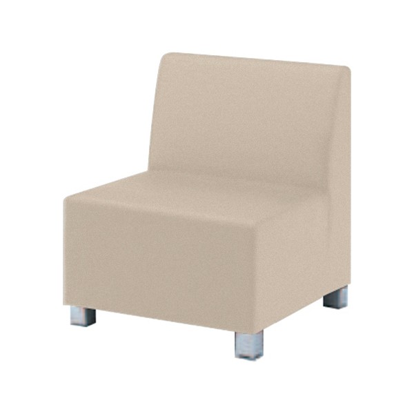 オカムラ LB05 ロビーベンチ 1人掛け 幅650mm ライムグリーン LB05HB FXS3 1台 (メーカー直送) オカムラ LB05 1人用ベンチ グレー 650幅×650奥行×400高さ（