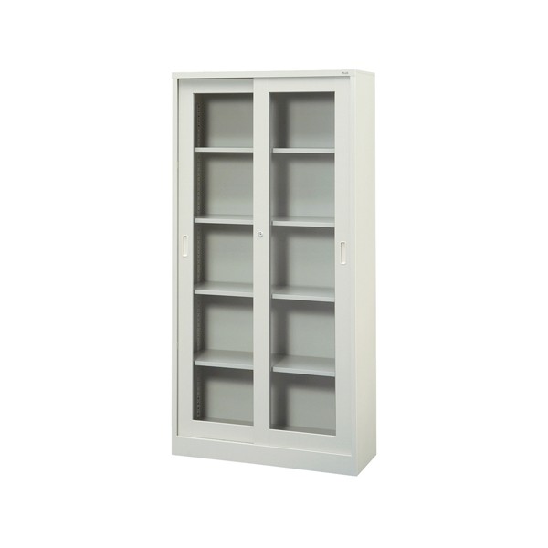 PLUS プラス　書庫　本棚　キャビネット　引き違いガラス戸 オフィス家具 PLUS プラス書庫本棚キャビネット引き違いガラス戸 オフィス家具