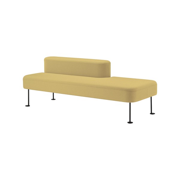 背付きベンチW1800R 6-231-9100【送料無料】 | ウチダ pilvio2 sofa