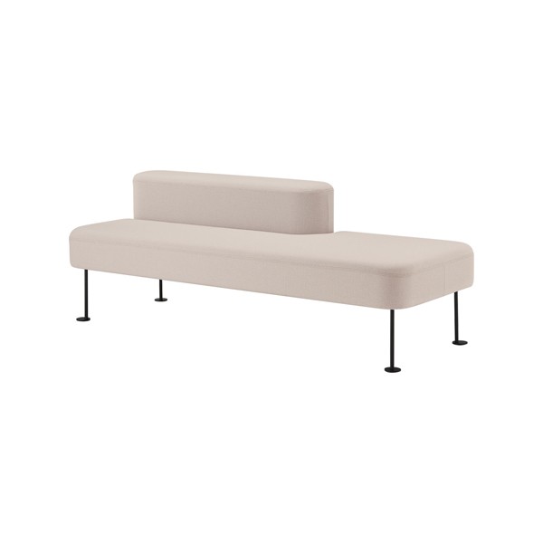 背付きベンチW1800R 6-231-9104【送料無料】 | ウチダ pilvio2 sofa